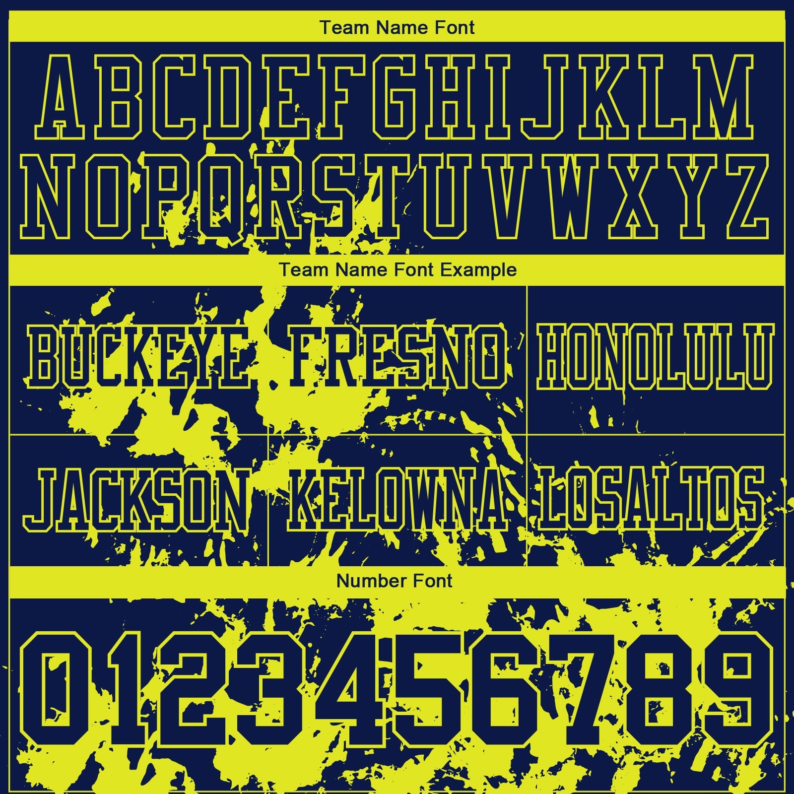 Custom Navy Neon Yellow 3D Pattern Splash Authentic Football Jersey