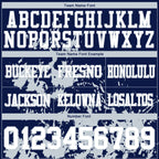 Custom Navy White-Silver 3D Pattern Splash Authentic Football Jersey