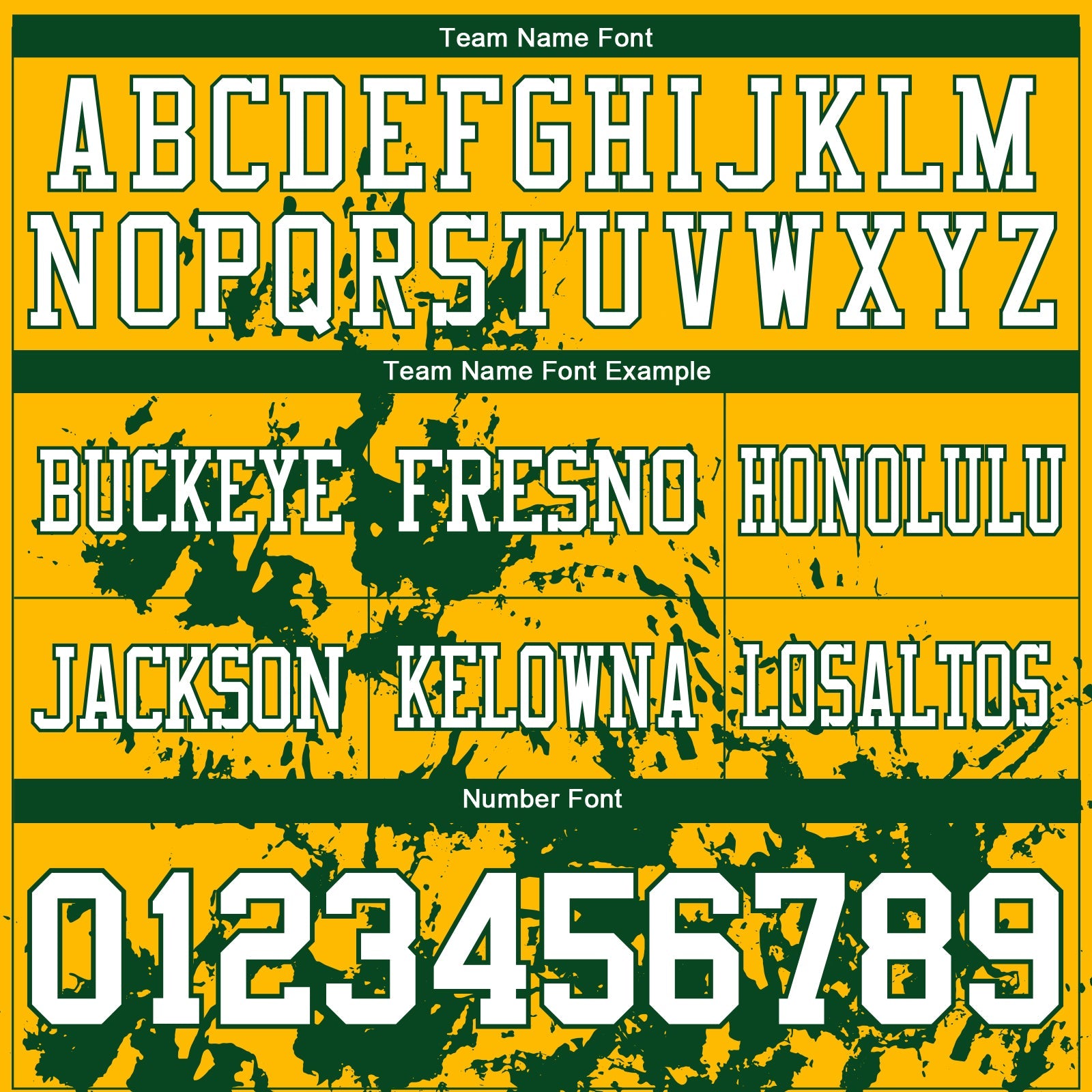 Custom Gold White-Green 3D Pattern Splash Authentic Football Jersey