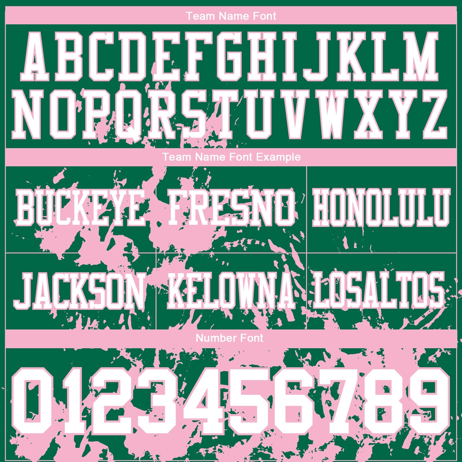 Custom Kelly Green White-Light Pink 3D Pattern Splash Authentic Football Jersey