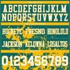 Custom Teal White-Gold 3D Pattern Splash Authentic Football Jersey