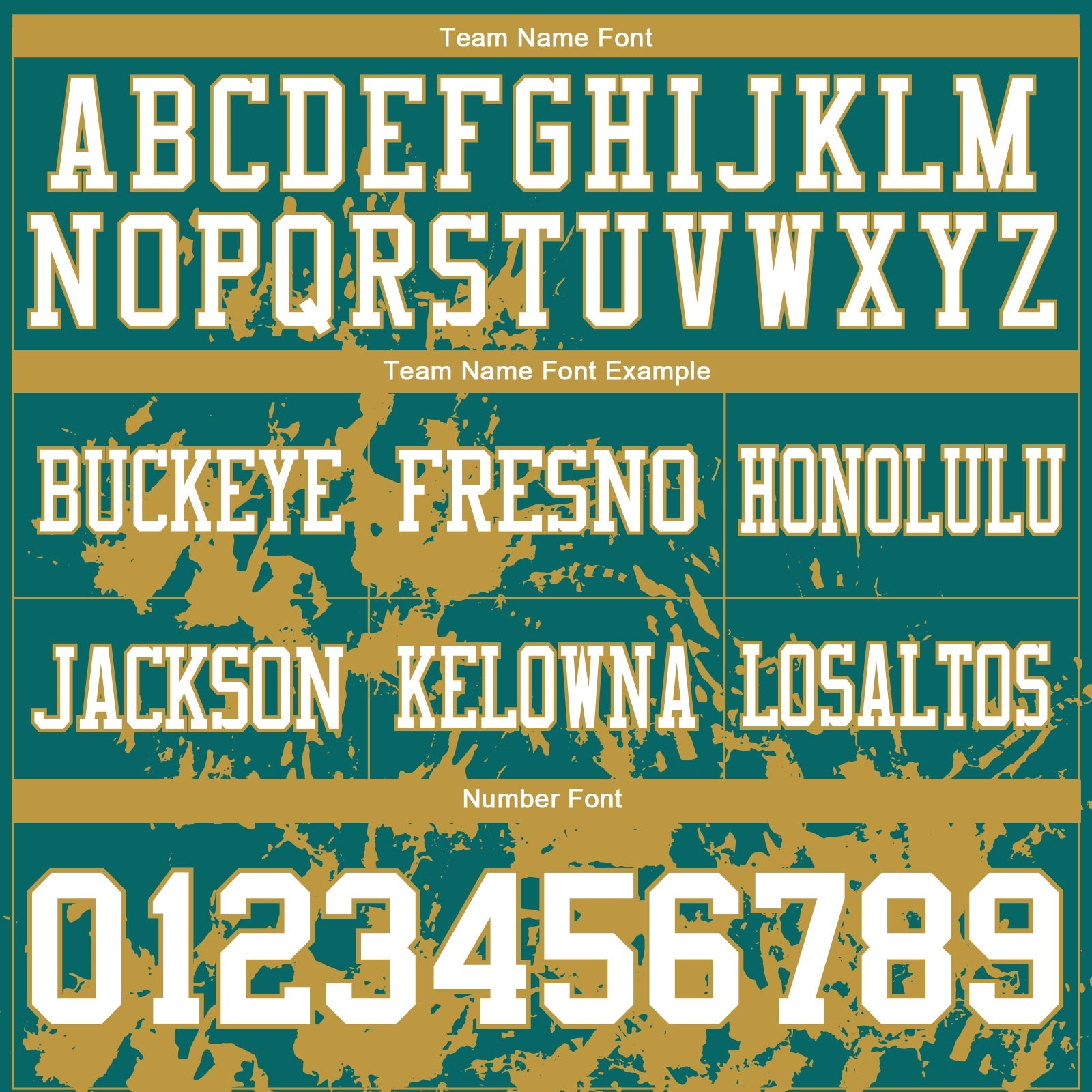 Custom Teal White-Old Gold 3D Pattern Splash Authentic Football Jersey