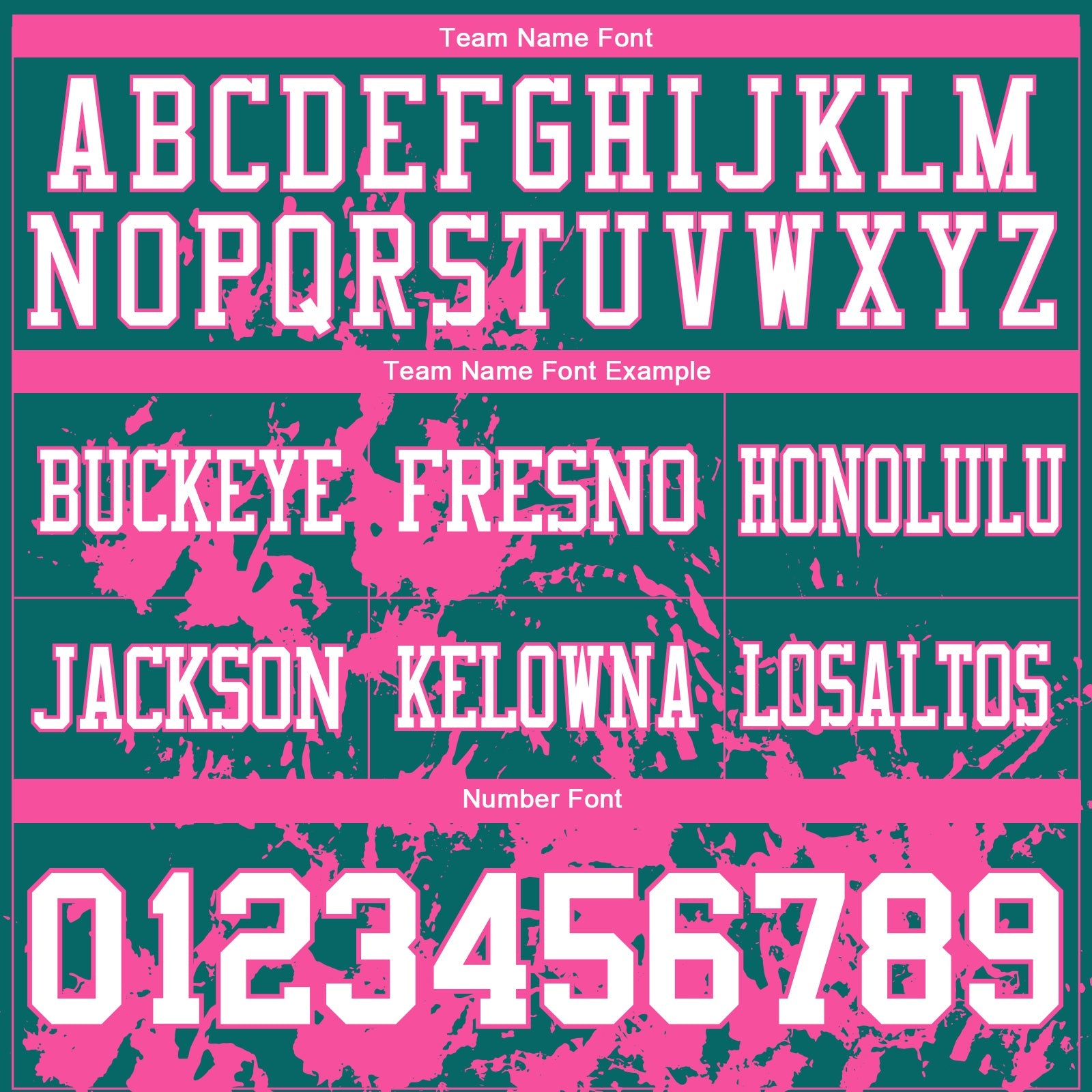 Custom Teal White-Pink 3D Pattern Splash Authentic Football Jersey