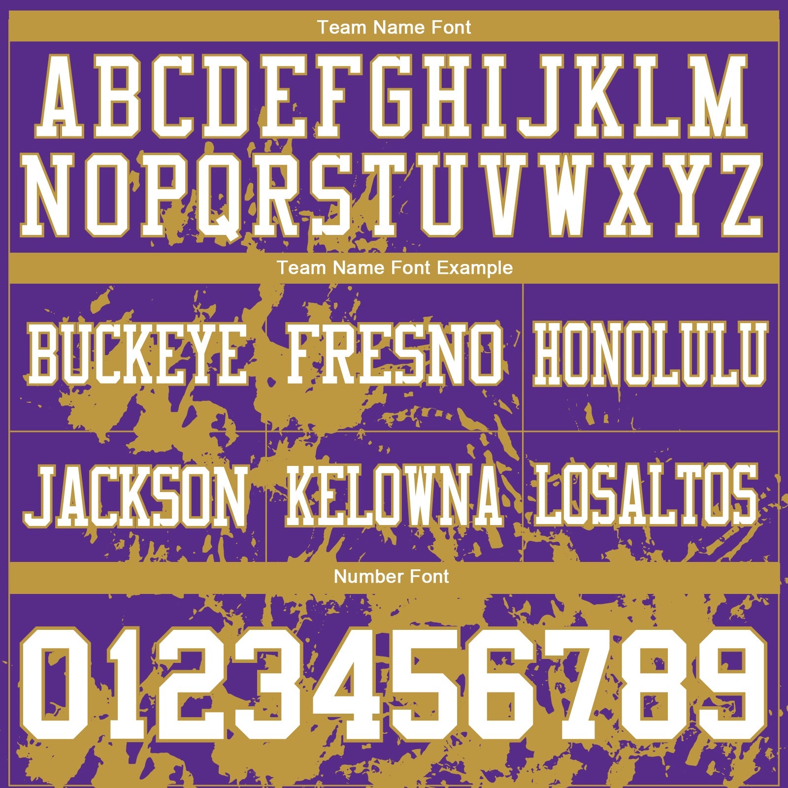 Custom Purple White-Old Gold 3D Pattern Splash Authentic Football Jersey