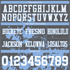 Custom Steel Gray White-Light Blue 3D Pattern Splash Authentic Football Jersey