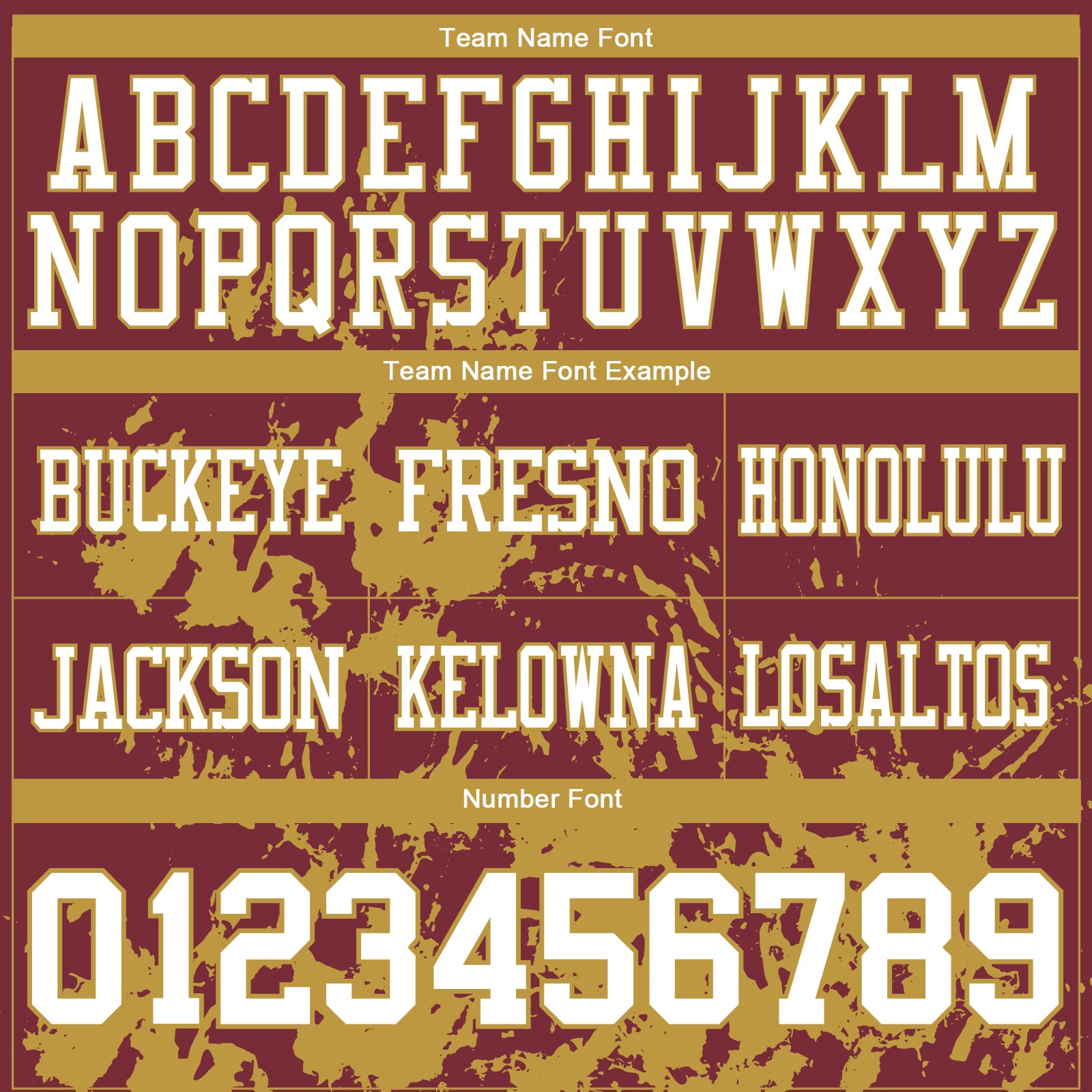 Custom Burgundy White-Old Gold 3D Pattern Splash Authentic Football Jersey