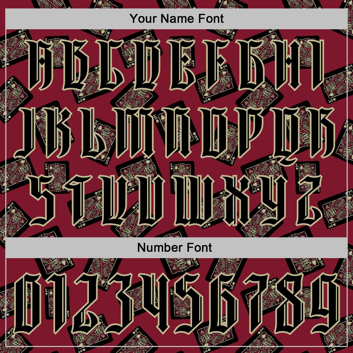 Custom Crimson Gold 3D Skull Poker Playing Card Vintage Sports Pullover Sweatshirt Hoodie