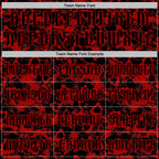 Custom Red Black 3D Skull Gothic Vintage Sports Pullover Sweatshirt Hoodie