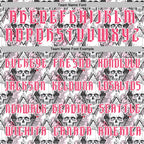 Custom White Neon Pink-Black 3D Skull Roses Gothic Geometic Diamond Grid Sports Pullover Sweatshirt Hoodie