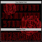 Custom Black Red 3D Skull Roses Gothic Vintage Sports Pullover Sweatshirt Hoodie