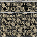 Custom Black Cream 3D Skull Gothic Vintage Grunge Art Sports Pullover Sweatshirt Hoodie