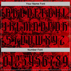 Custom Fire Red Black 3D Skull Gothic Vintage Grunge Art Sports Pullover Sweatshirt Hoodie
