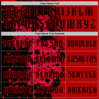 Custom Red Black 3D Skull Gothic Splash Vintage Grunge Art Sports Pullover Sweatshirt Hoodie