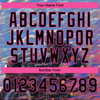 Custom Stitched Blue Black-Pink 3D Pattern Design Motorcycle Motocross Racing Sports Pullover Sweatshirt Hoodie