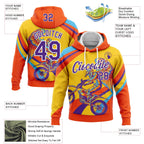 Custom Stitched Yellow Purple Orange-White 3D Pattern Design Motorcycle Motocross Racing Sports Pullover Sweatshirt Hoodie