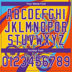 Custom Stitched Yellow Purple Orange-White 3D Pattern Design Motorcycle Motocross Racing Sports Pullover Sweatshirt Hoodie