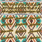 Custom Stitched City Cream Navy-Gold 3D Pattern Design Tribal Ethnic Native American Sports Pullover Sweatshirt Hoodie