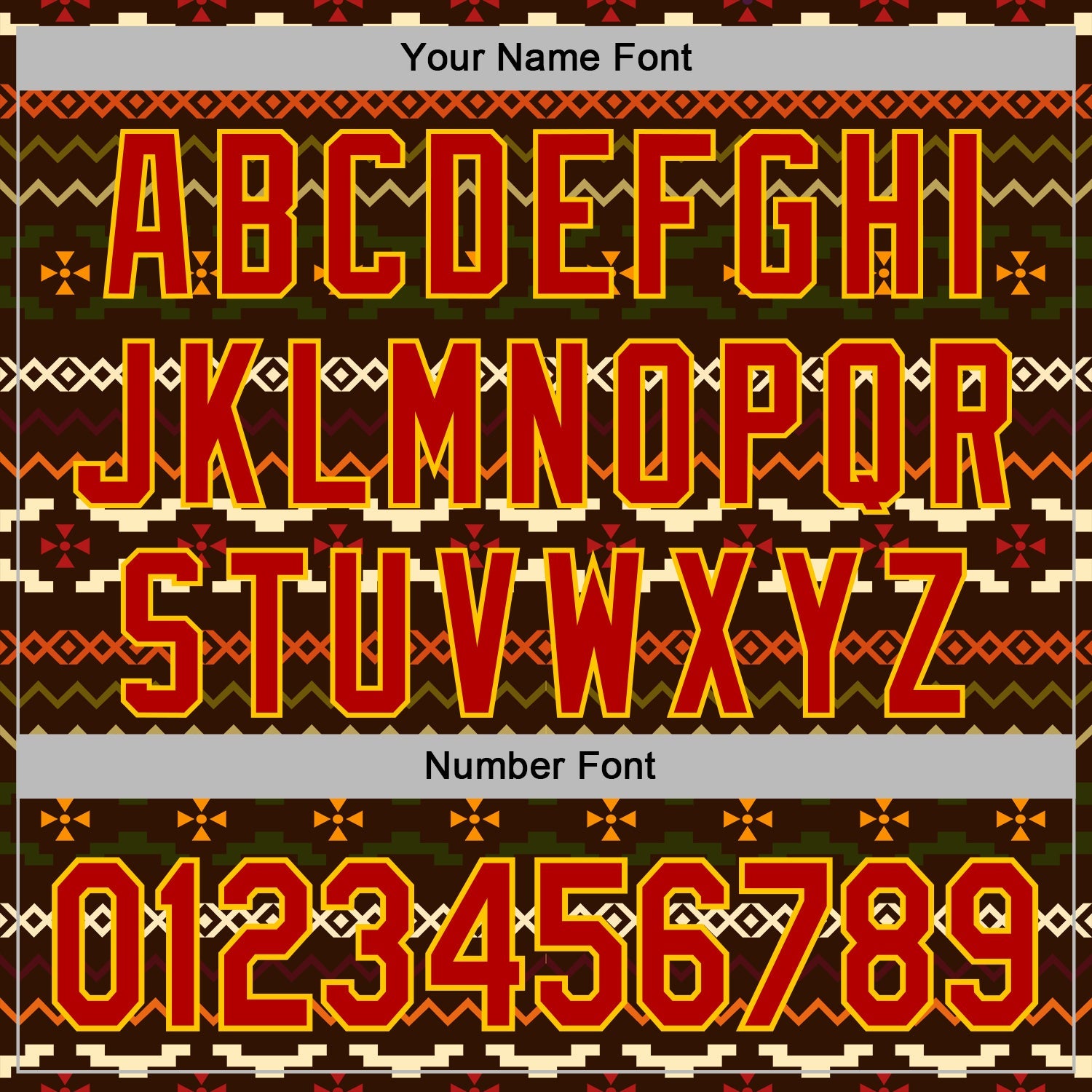 Custom Stitched Brown Red-Yellow 3D Pattern Design Tribal Ethnic Native American Sports Pullover Sweatshirt Hoodie