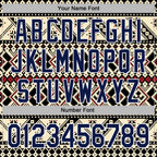 Custom Stitched Cream Navy Black-White 3D Pattern Design Tribal Ethnic Native American Sports Pullover Sweatshirt Hoodie