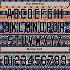 Custom Stitched Navy Black-White 3D Pattern Design Tribal Ethnic Native American Sports Pullover Sweatshirt Hoodie