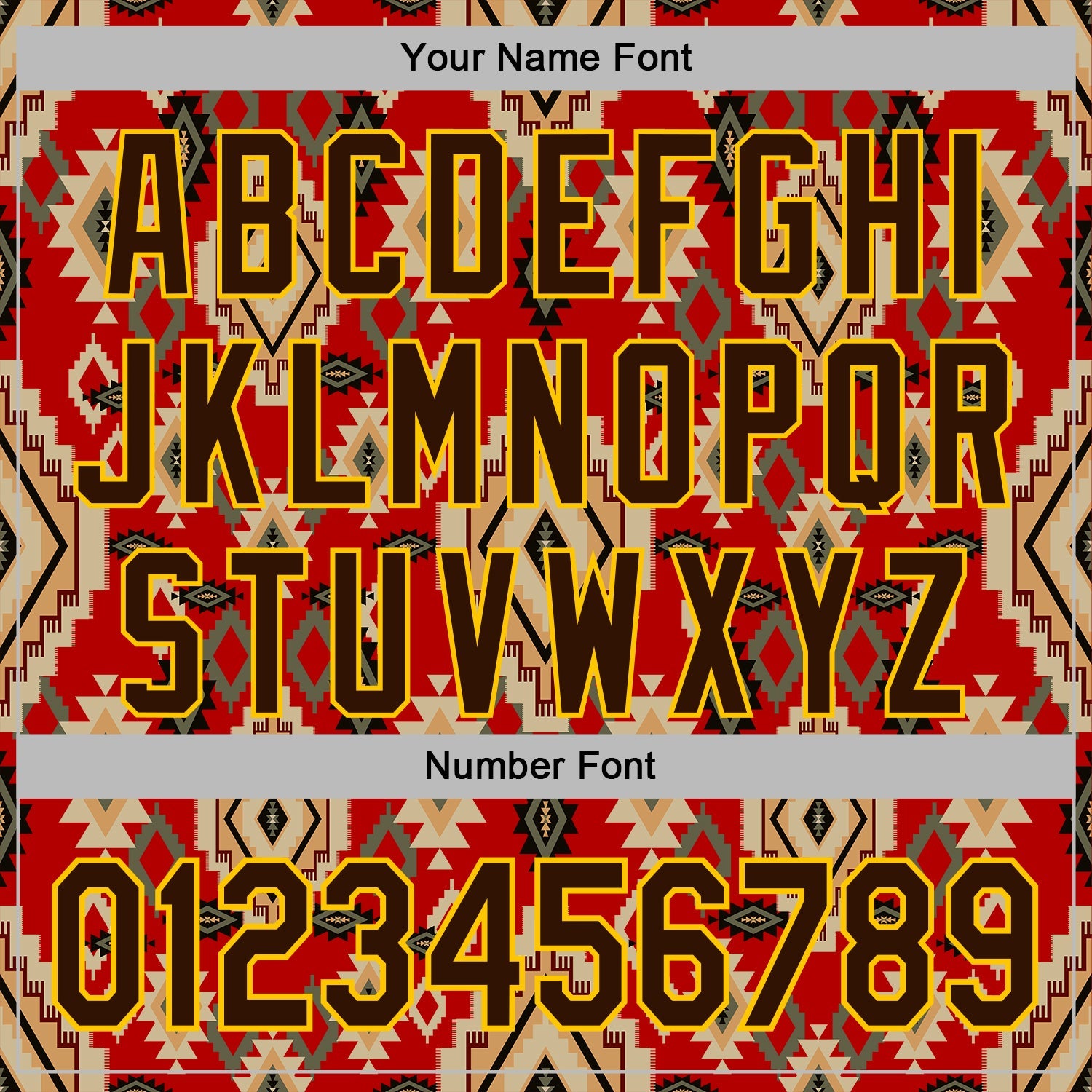 Custom Stitched Red Brown-Yellow 3D Pattern Design Tribal Ethnic Native American Sports Pullover Sweatshirt Hoodie