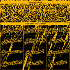 Custom Stitched Black Gold 3D Pattern Design Splash Grunge Art Sports Pullover Sweatshirt Hoodie