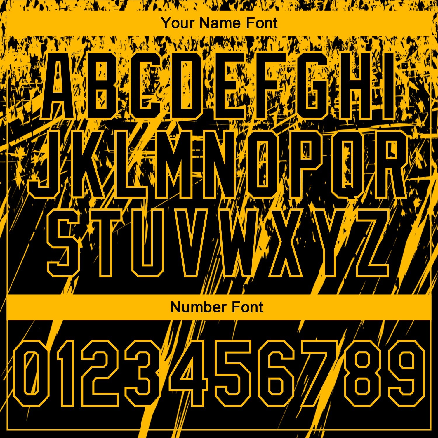 Custom Stitched Black Gold 3D Pattern Design Splash Grunge Art Sports Pullover Sweatshirt Hoodie