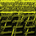 Custom Stitched Black Neon Yellow 3D Pattern Design Splash Grunge Art Sports Pullover Sweatshirt Hoodie
