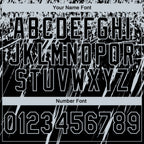 Custom Stitched Black Silver 3D Pattern Design Splash Grunge Art Sports Pullover Sweatshirt Hoodie