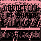 Custom Stitched Black Medium Pink 3D Pattern Design Splash Grunge Art Sports Pullover Sweatshirt Hoodie