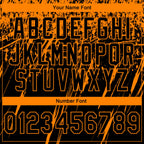 Custom Stitched Black Bay Orange 3D Pattern Design Splash Grunge Art Sports Pullover Sweatshirt Hoodie