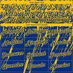 Custom Stitched Royal Yellow 3D Pattern Design Splash Grunge Art Sports Pullover Sweatshirt Hoodie