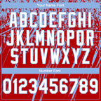 Custom Stitched Red White-Light Blue 3D Pattern Design Splash Grunge Art Sports Pullover Sweatshirt Hoodie