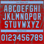 Custom Stitched Red Light Blue-Steel Gray 3D Pattern Design Splash Grunge Art Sports Pullover Sweatshirt Hoodie