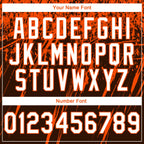 Custom Stitched Brown White-Orange 3D Pattern Design Splash Grunge Art Sports Pullover Sweatshirt Hoodie