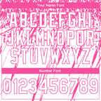 Custom Stitched White Pink 3D Pattern Design Splash Grunge Art Sports Pullover Sweatshirt Hoodie