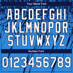 Custom Stitched Powder Blue White-Navy 3D Pattern Design Splash Grunge Art Sports Pullover Sweatshirt Hoodie