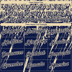 Custom Stitched Navy Cream 3D Pattern Design Splash Grunge Art Sports Pullover Sweatshirt Hoodie