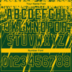 Custom Stitched Green Yellow 3D Pattern Design Splash Grunge Art Sports Pullover Sweatshirt Hoodie