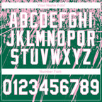 Custom Stitched Kelly Green White-Light Pink 3D Pattern Design Splash Grunge Art Sports Pullover Sweatshirt Hoodie