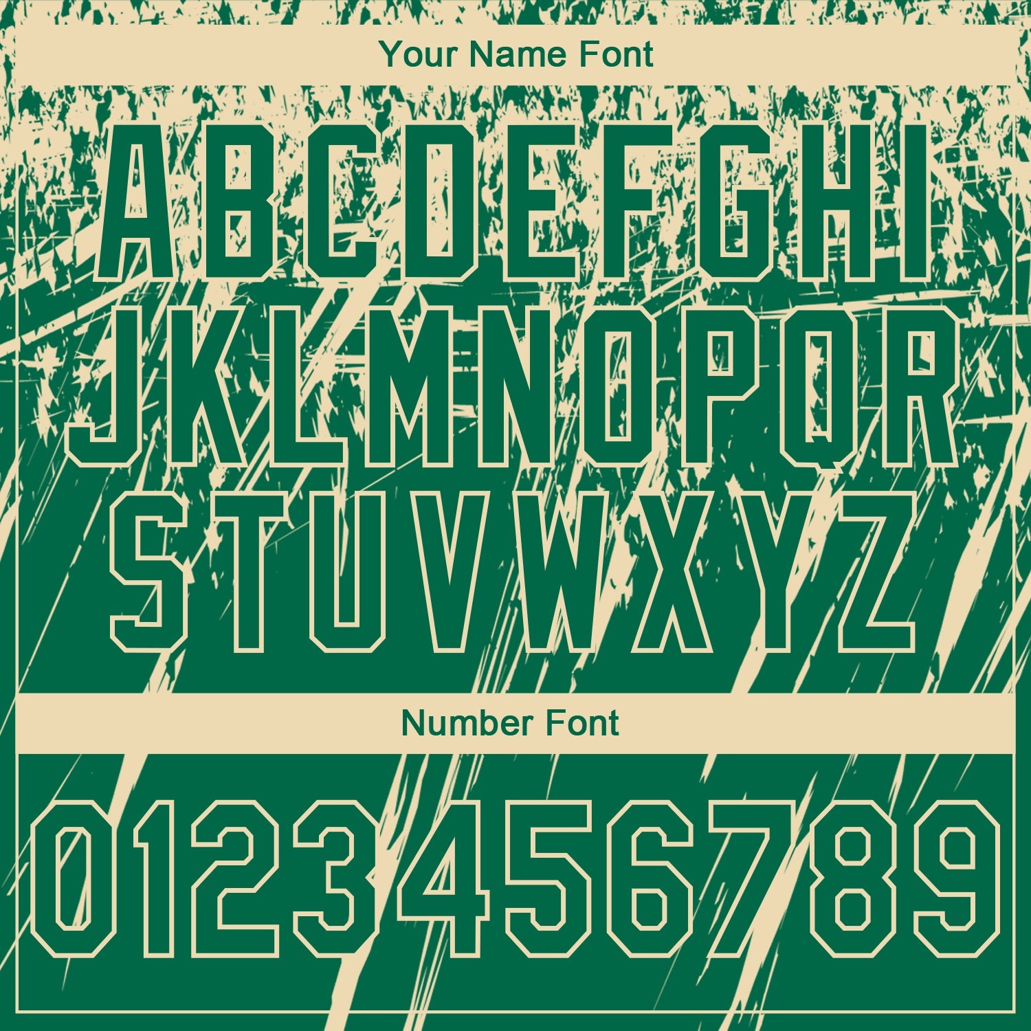 Custom Stitched Kelly Green Cream 3D Pattern Design Splash Grunge Art Sports Pullover Sweatshirt Hoodie