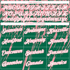 Custom Stitched Kelly Green White-Medium Pink 3D Pattern Design Splash Grunge Art Sports Pullover Sweatshirt Hoodie