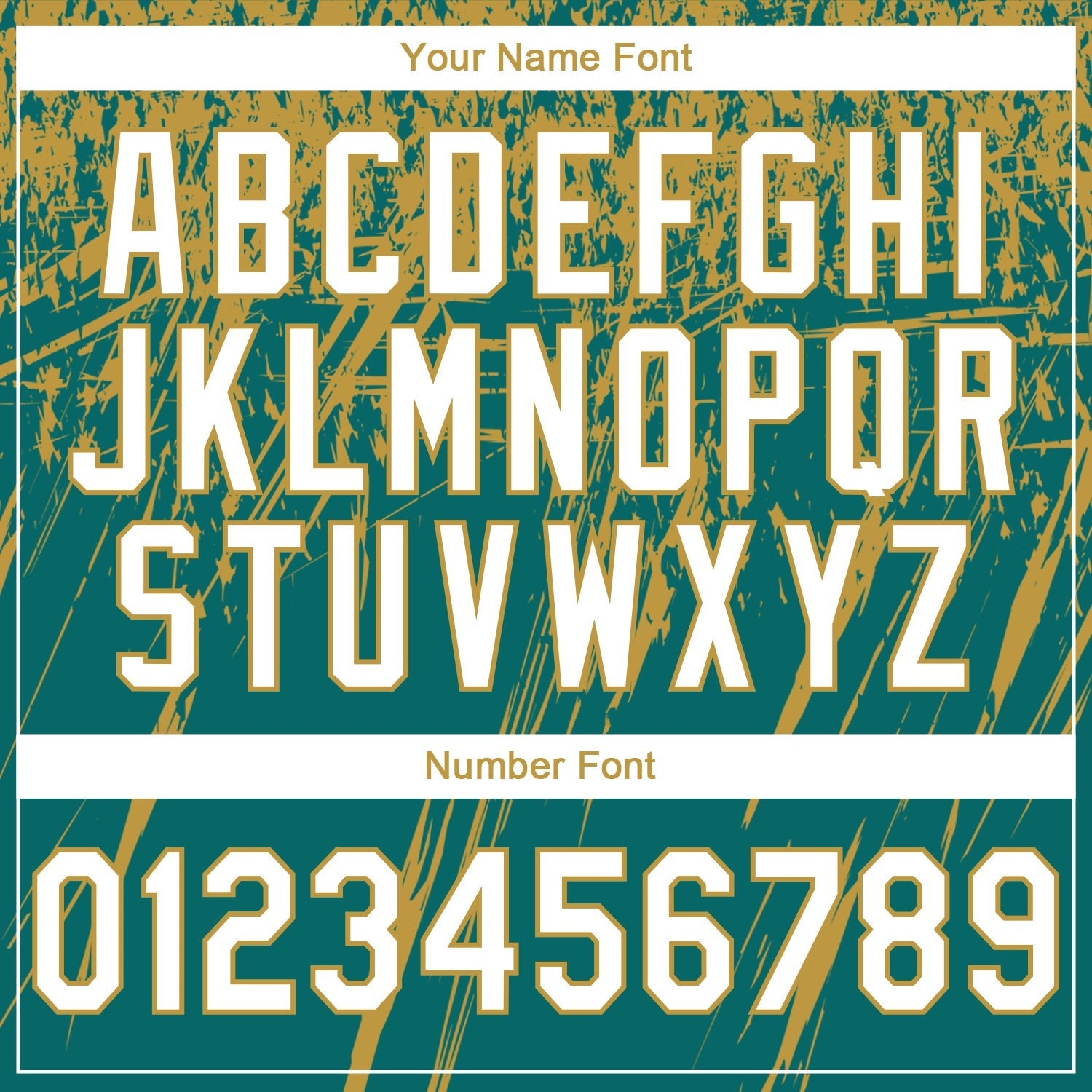 Custom Stitched Teal White-Old Gold 3D Pattern Design Splash Grunge Art Sports Pullover Sweatshirt Hoodie