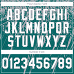 Custom Stitched Teal White-Gray 3D Pattern Design Splash Grunge Art Sports Pullover Sweatshirt Hoodie