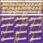 Custom Stitched Purple White-Old Gold 3D Pattern Design Splash Grunge Art Sports Pullover Sweatshirt Hoodie