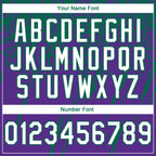 Custom Stitched Purple White-Kelly Green 3D Pattern Design Splash Grunge Art Sports Pullover Sweatshirt Hoodie