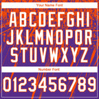 Custom Stitched Purple White-Orange 3D Pattern Design Splash Grunge Art Sports Pullover Sweatshirt Hoodie