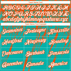 Custom Stitched Aqua White-Orange 3D Pattern Design Splash Grunge Art Sports Pullover Sweatshirt Hoodie