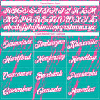 Custom Stitched Aqua White-Pink 3D Pattern Design Splash Grunge Art Sports Pullover Sweatshirt Hoodie