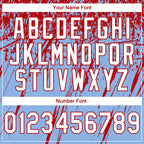 Custom Stitched Light Blue White-Red 3D Pattern Design Splash Grunge Art Sports Pullover Sweatshirt Hoodie